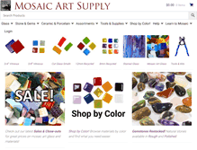 Tablet Screenshot of mosaicartsupply.com